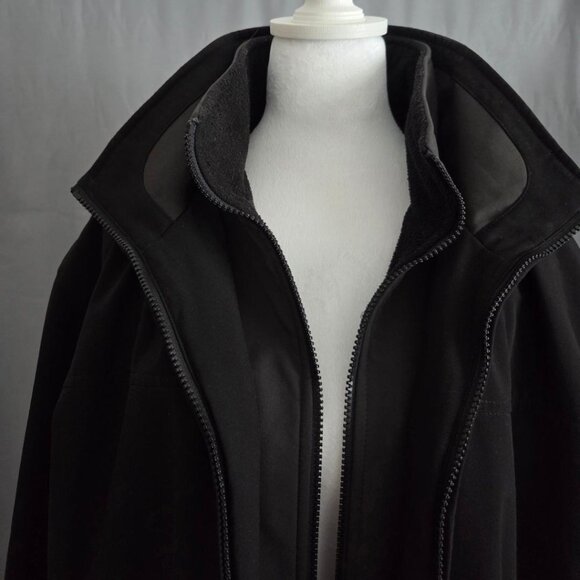 Men’s Weatherproof Coat Ultra Tech Fully Lined Detachable Hood Black Size Large - Picture 3 of 9